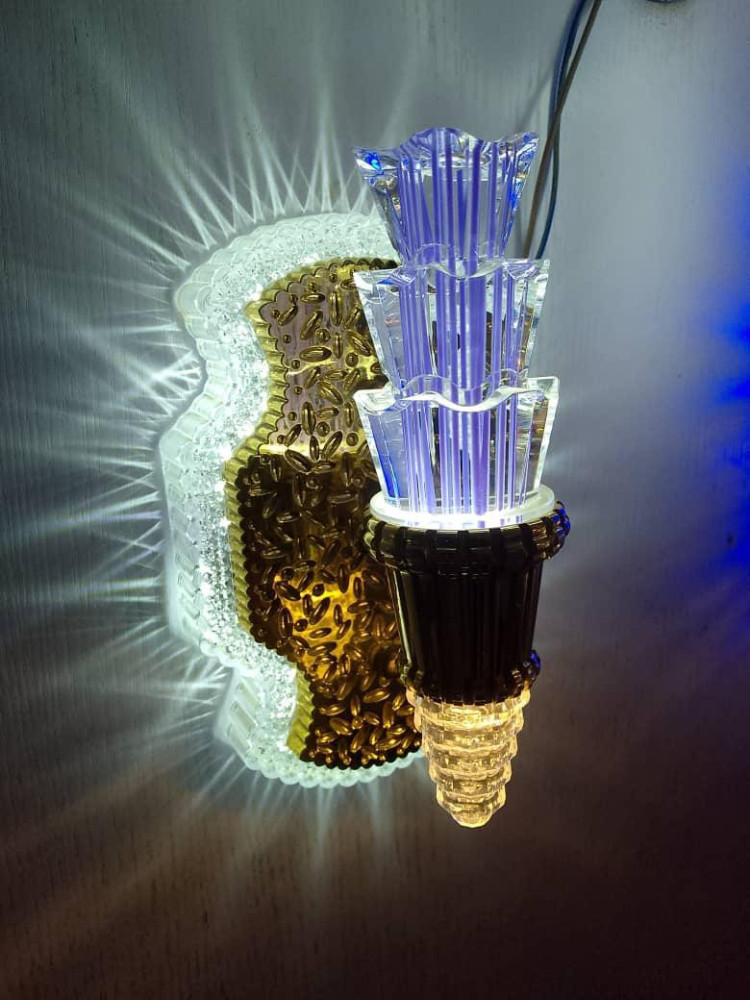 Hand-Carved Wooden Wall Bracket