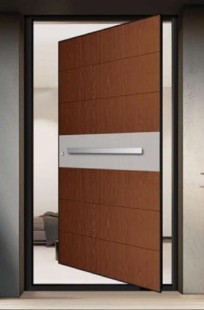 Brown Pivot Door