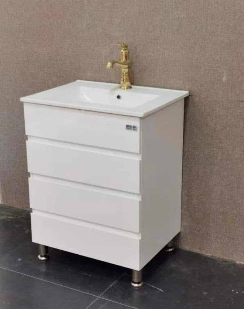 White Floor-standing Bathroom vanity cabinet
