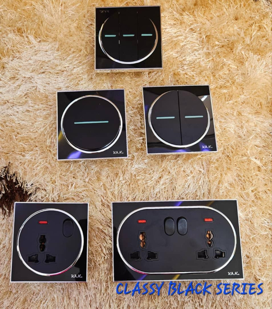 Piano Black Switch & Socket