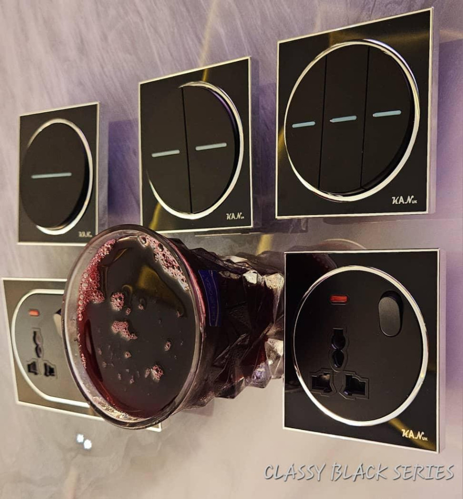 Piano Black Switch & Socket