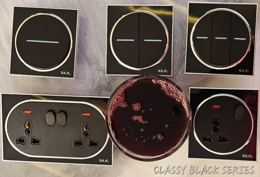 Piano Black Switch & Socket