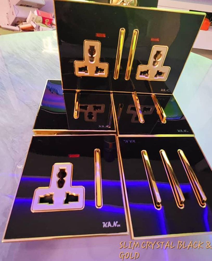 Illuminated Crystal-Edge Switch & Socket