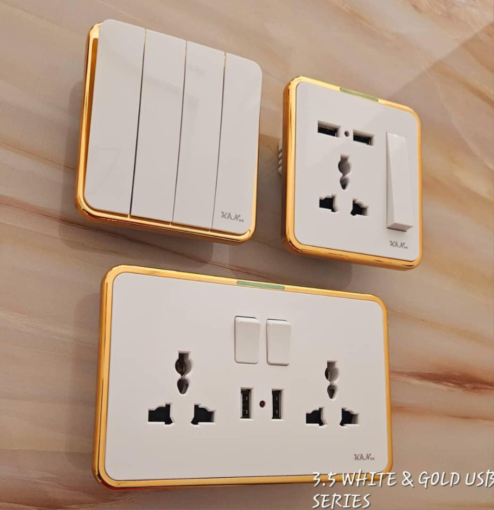 Illuminated Crystal-Edge Switch & Socket