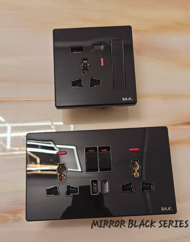 Illuminated Crystal-Edge Switch & Socket