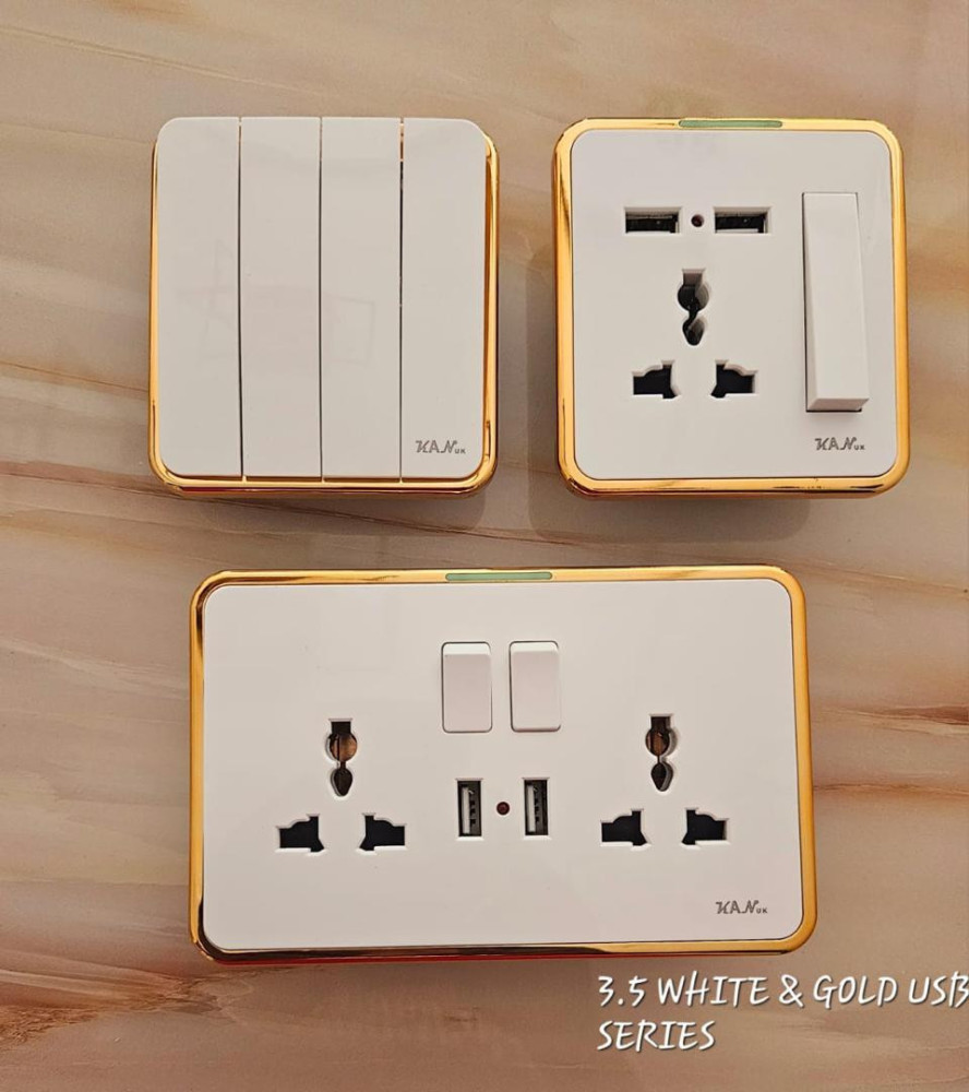 Illuminated Crystal-Edge Switch & Socket