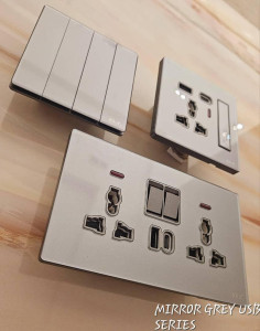 Matte Champagne Switch & Socket