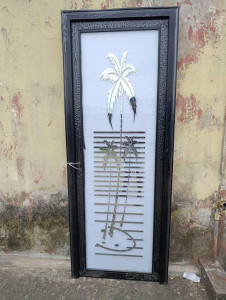 Frosted Toilet Glass Door