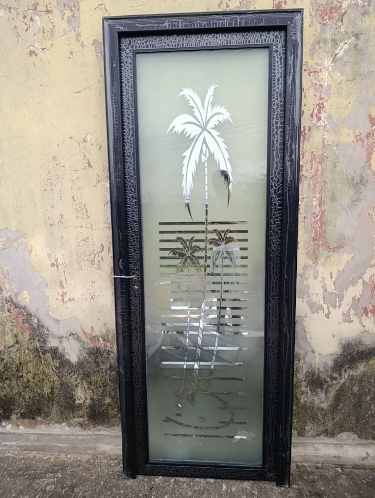 Clear Toilet Glass Door