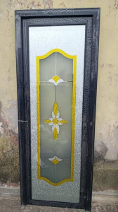 Pattern Toilet Glass Door