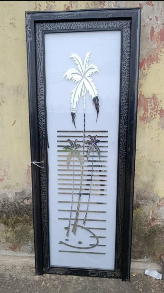 Tinted Toilet Glass Door