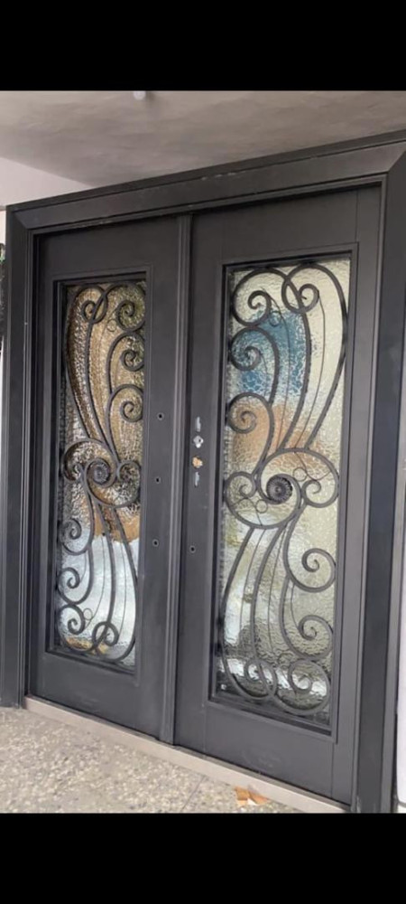 Double Panel Luxury Glass Door