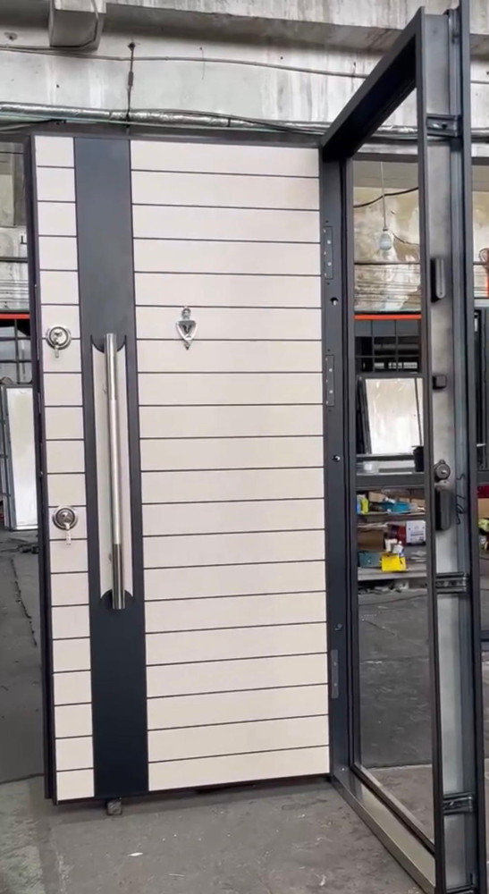 Modern Turkish Security Door with white finish
