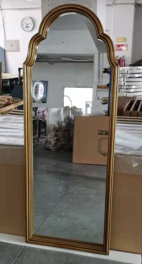 Arched Gold Ornate full-length mirror