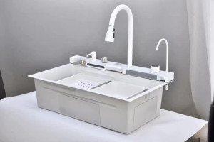 Luxury Smart Kitchen multifunctional Sink also referred to as waterfall sink