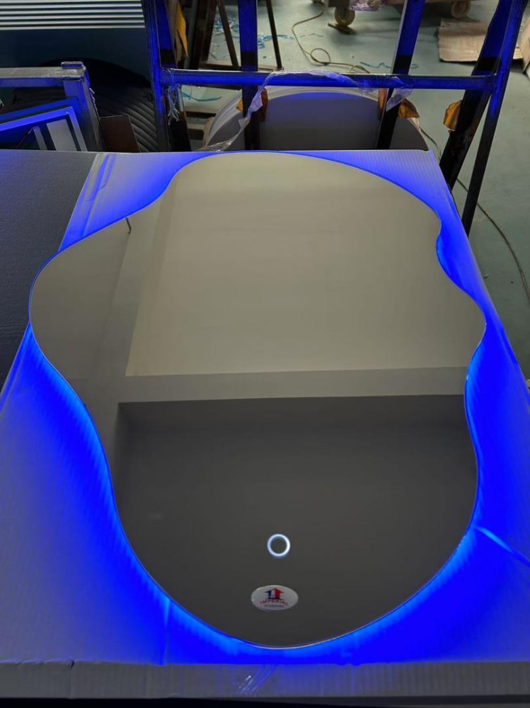 Irregularly shaped backlit Led Mirror