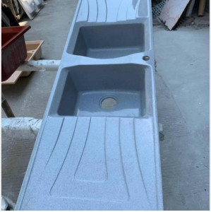 Double -tray, single-bowl Kitchen Sink