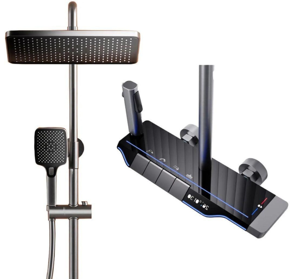 Thermostatic Shower system with a digital display