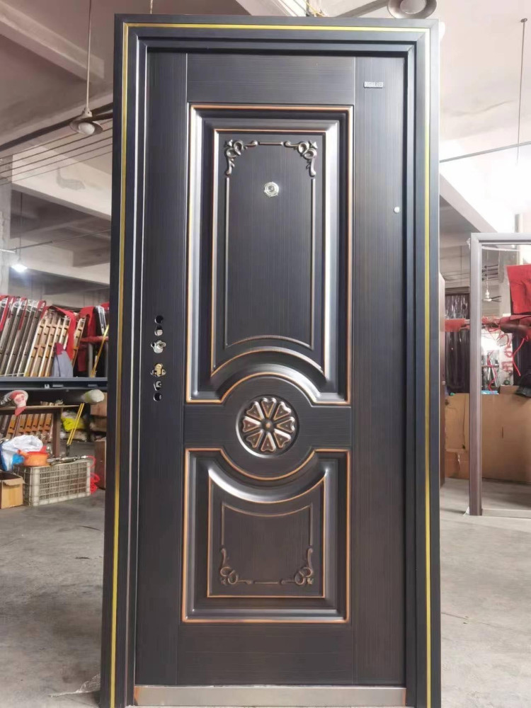 Security Entrance Door Potentially a steel or bulletproof model