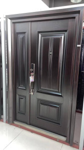 Double Steel Security Door it features a heavy-duty frame and multiple locking systems