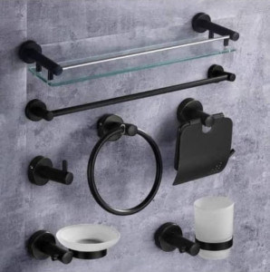 Bathroom Accessory Set (5-in-1 Organizer Set)