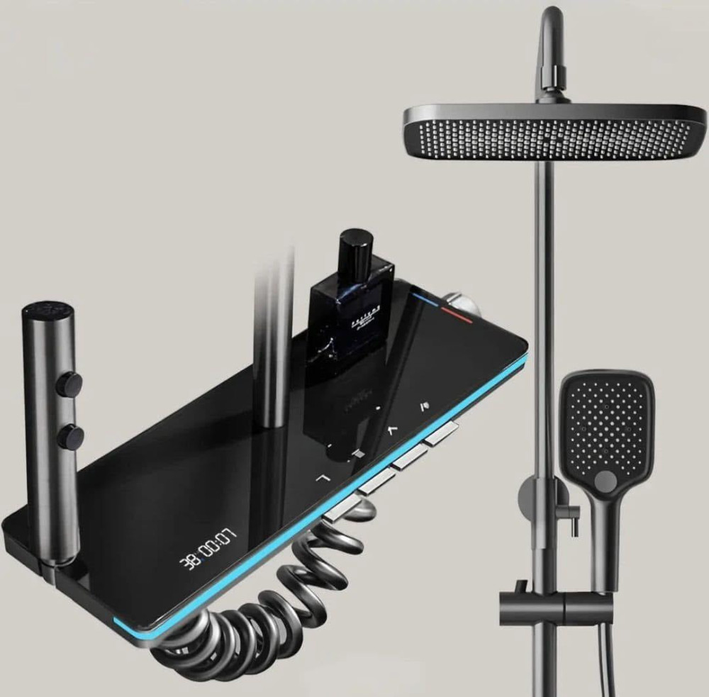 Piano Digital Rain Head Shower set