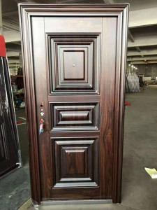 Polished Brown Steel Security Door