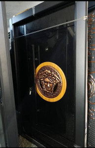 Black Versace Design Turkish luxury security Door