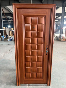 Wood-grain finshed steel Security Door