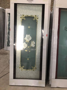 Pivot Glass Wooden Door