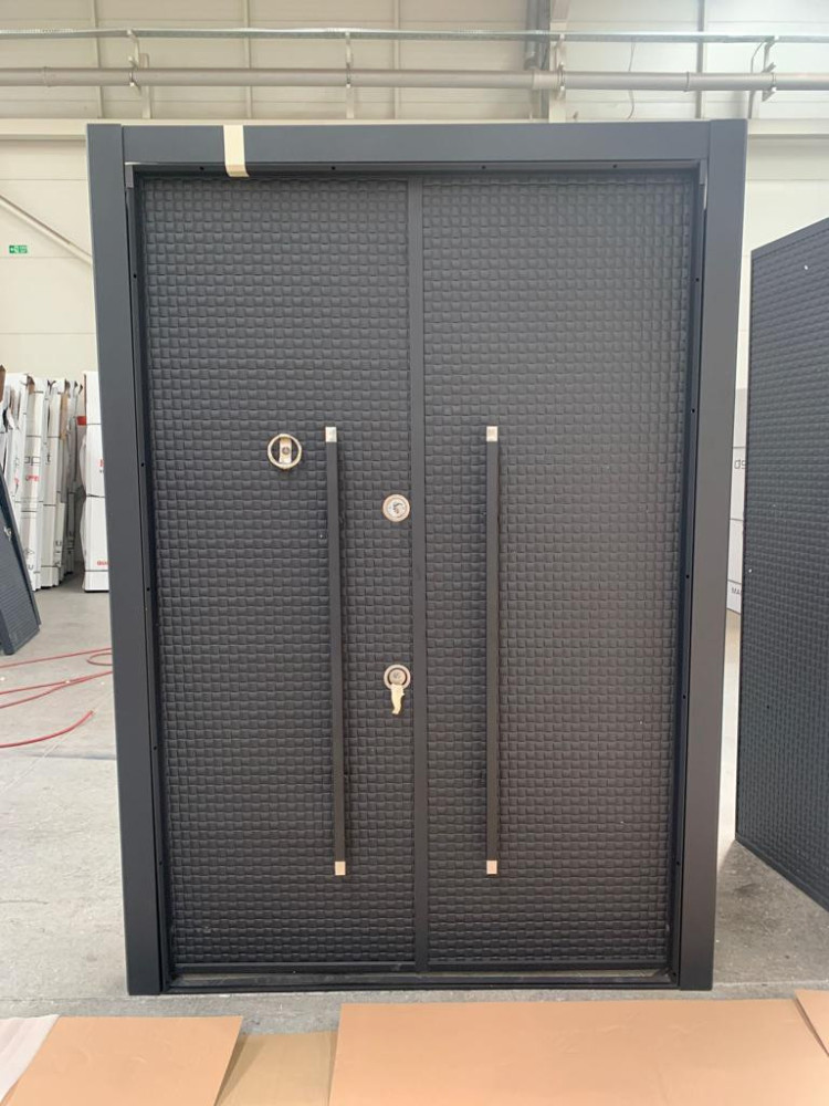 Multi-Lock Mahogany Door