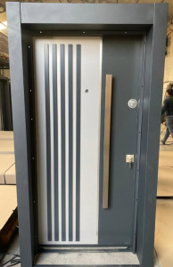 Smart Lock Wooden Security Door