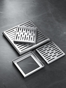 Brushed Stainless Steel Square shower drain