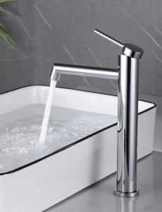 Imex Luxor tall basin mixer tap chrome finish
