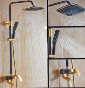 Luxury Modern Wall-Mounted Double Sink Vanity with LED Mirror