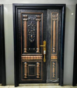Antique Gold Security Door