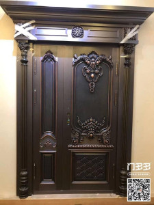 Brass-Handled Executive Door
