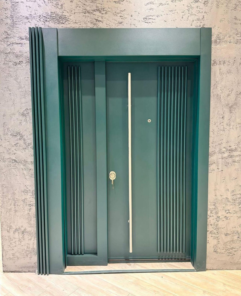 Modern green Steel Security Door