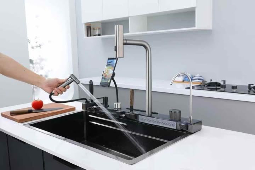 Opulent kitchen sink